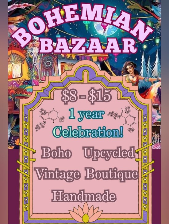 Other - One Year! 🎉 ☮️🍄🌸 Bohemian Bazaar Market, TODAY!! $3 Premium Runs!